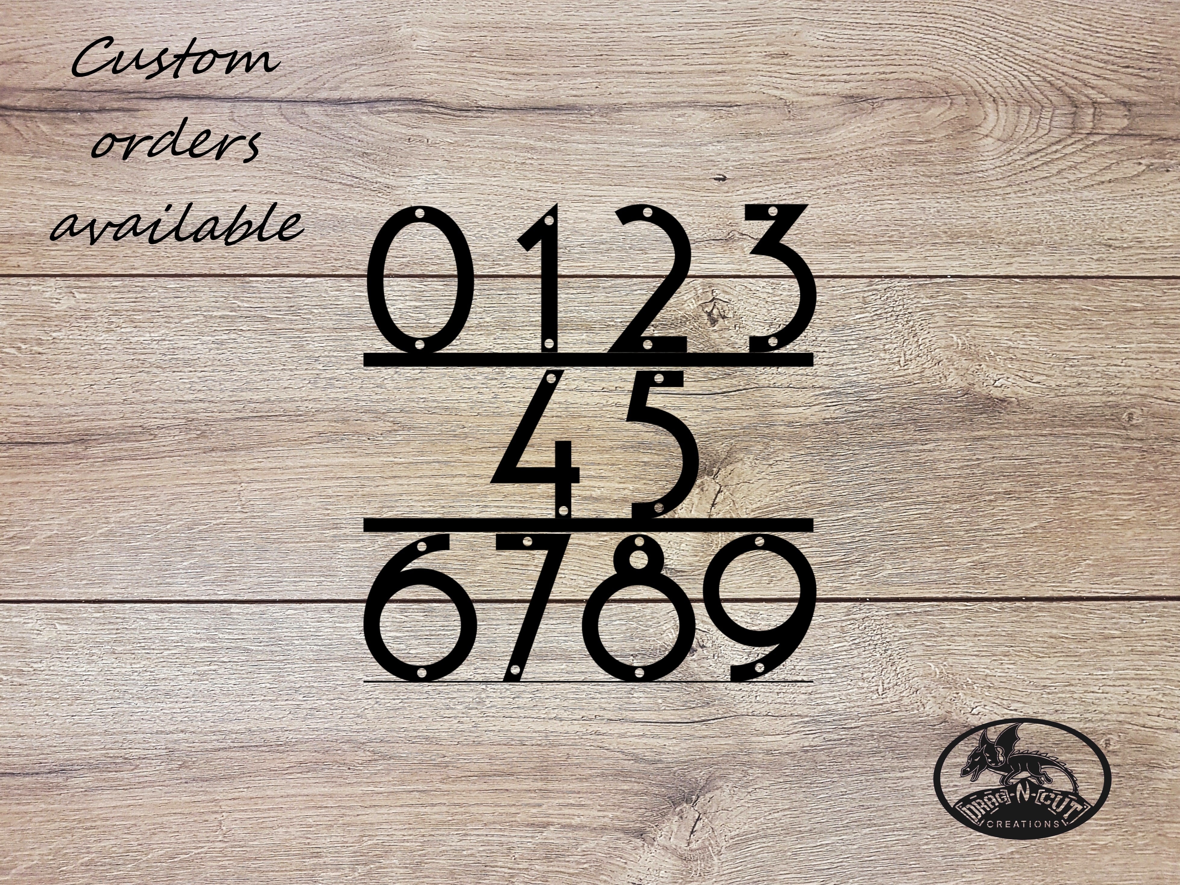 Metal House Numbers, Address Numbers Sign, Street Numbers, Mid Century, Modern, Individual